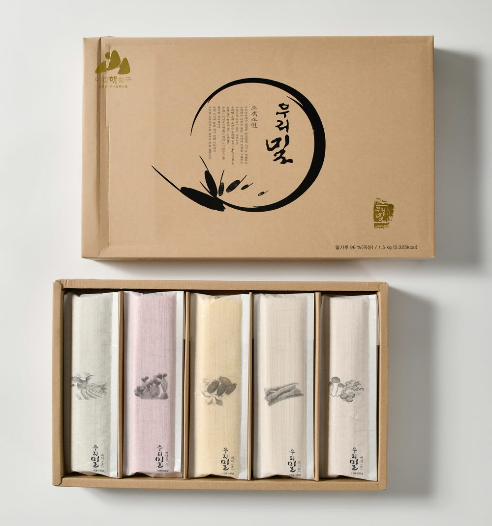 우리밀 오색소면